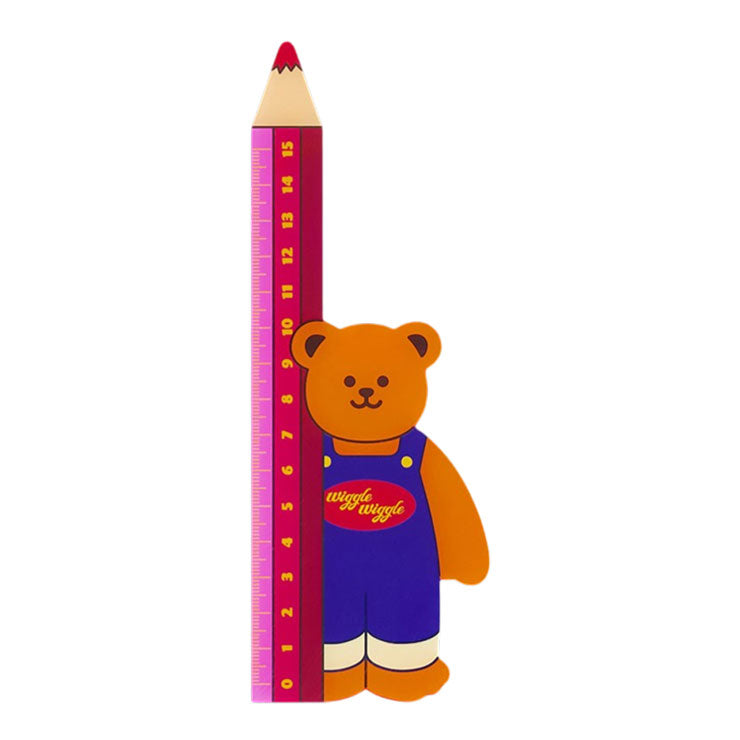 Wiggle Wiggle Acrylic Ruler, Wiggle Bear