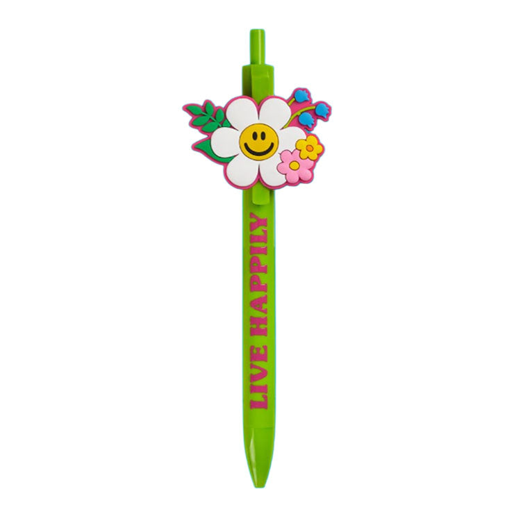 Wiggle Wiggle PVC Ballpoint Pen, Spring Garden