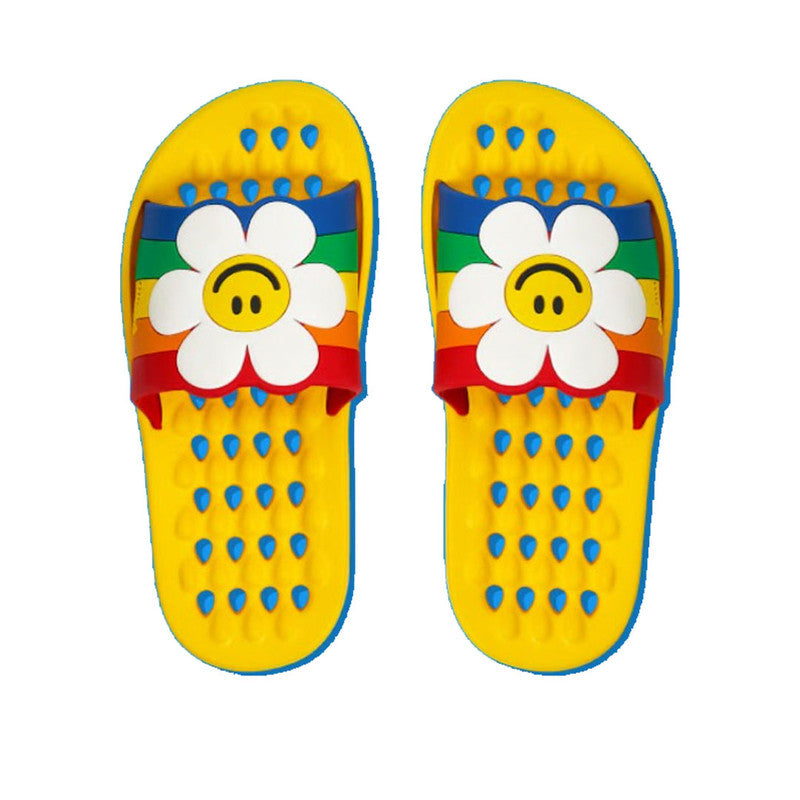 Wiggle Wiggle Kids Broom Slipper, Rainbow Smile (210mm)