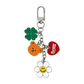Wiggle Wiggle Metal Charm Keyring, Wiggle Friends
