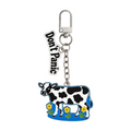 Wiggle Wiggle Metal Charm Keyring, Don't Panic