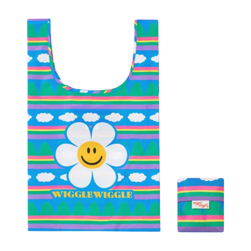 Wiggle Wiggle Picnic Bag, Cotton Cloud