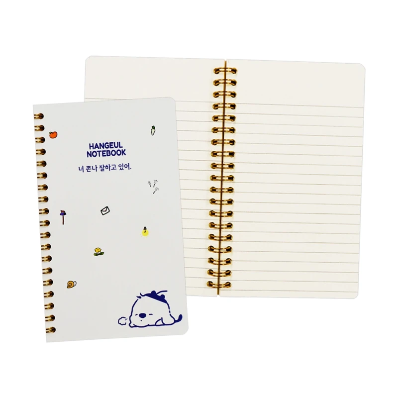 Oxford Spiral Mini Notebook D538MN Hangul 2024 Design Iv #12 Sleepy Dog