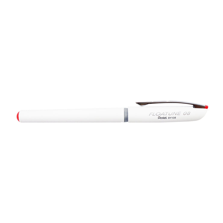 Pentel Floatune Gel Pen Red 0.8mm BY108B - School & Office Supplies - Writing