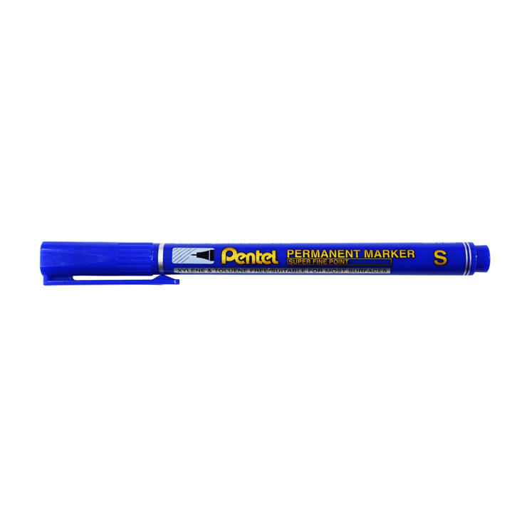 Pentel Permanent Marker Superfine Blue 0.6mm NFS410C - School & Office Supplies - Writing