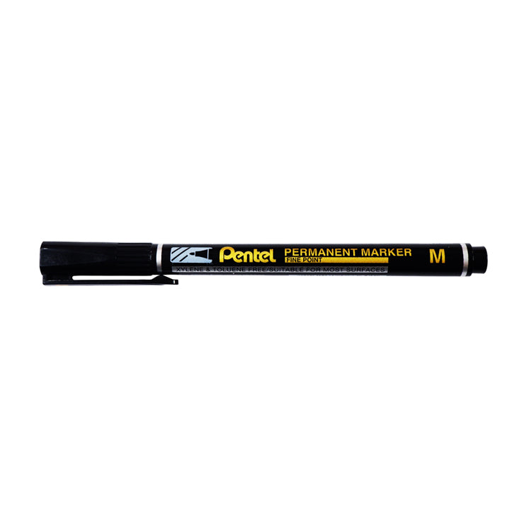 Pentel Permanent Marker Fine Black 1.6mm NM470A - School & Office Supplies - Writing