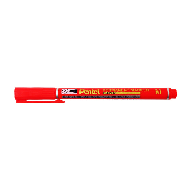 Pentel Permanent Marker Fine Red 1.6mm NM470B - School & Office Supplies - Writing