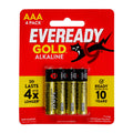 Eveready Battery AAA Gold 4's A92BP4 - School & Office Supplies