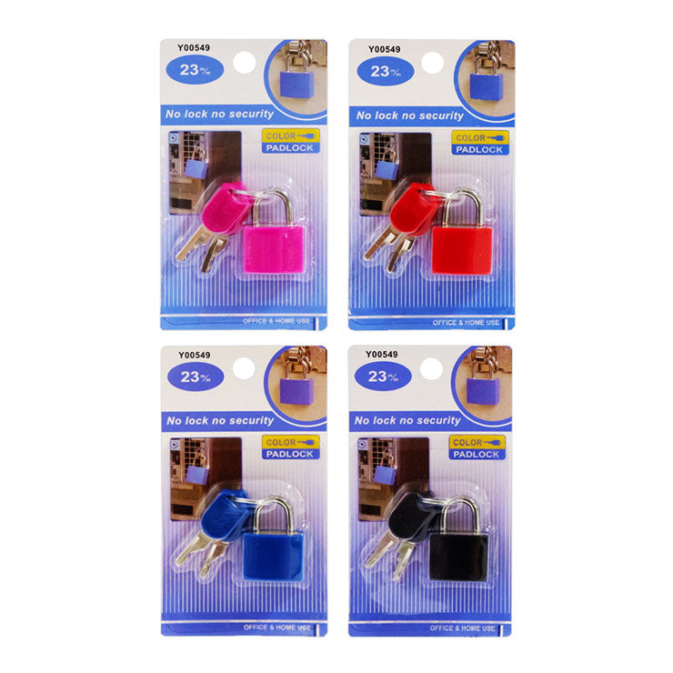 Padlock Y00549 Keylock Mini - Safety & Security (Colors May Vary)