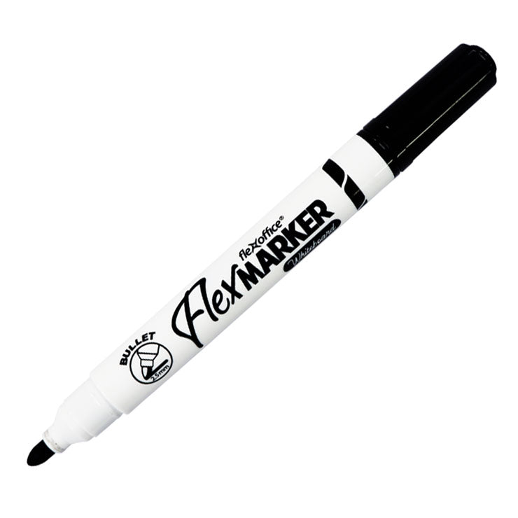 Flex Office Whiteboard Marker Black FO-WB03 - School & Office Supplies