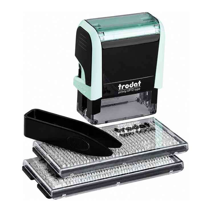 Trodat Stamper DIY 4912 Pastel Green Typo Printy