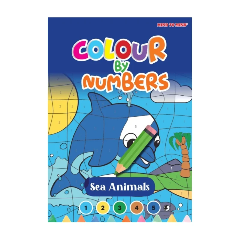 Colour By Numbers: Sea Animals Trade Paperback - Coloring Books