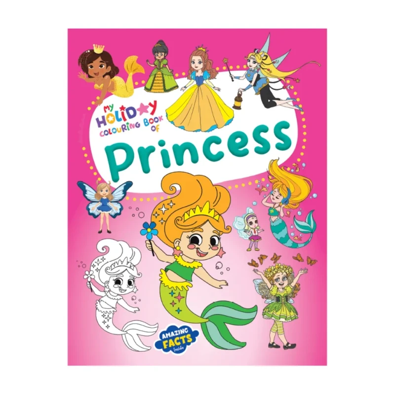 My Holiday Colouring Book Of: Princess Trade Paperback - Coloring Books