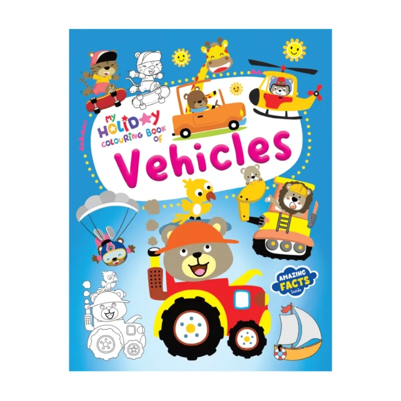My Holiday Colouring Book Of: Vehicles Trade Paperback - Coloring Books