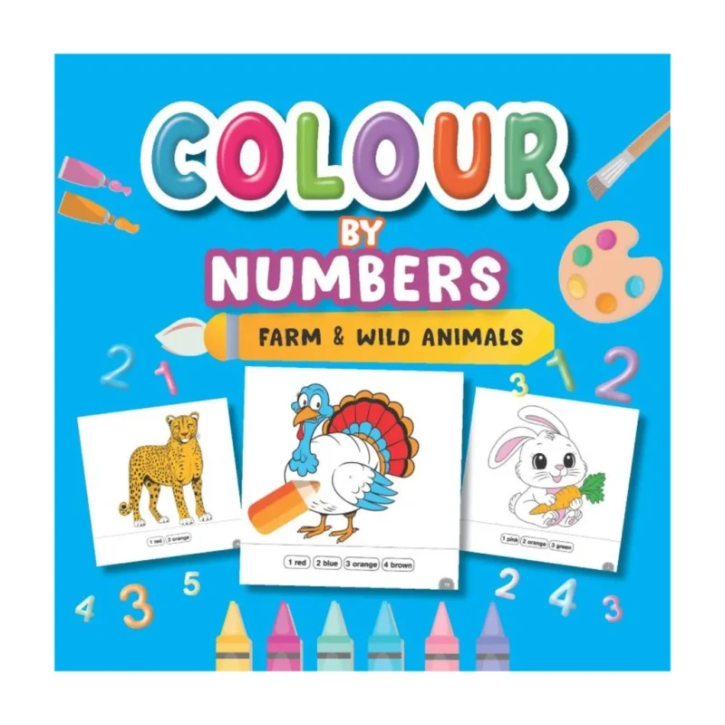 Colour By Numbers: Farm & Animals Trade Paperback