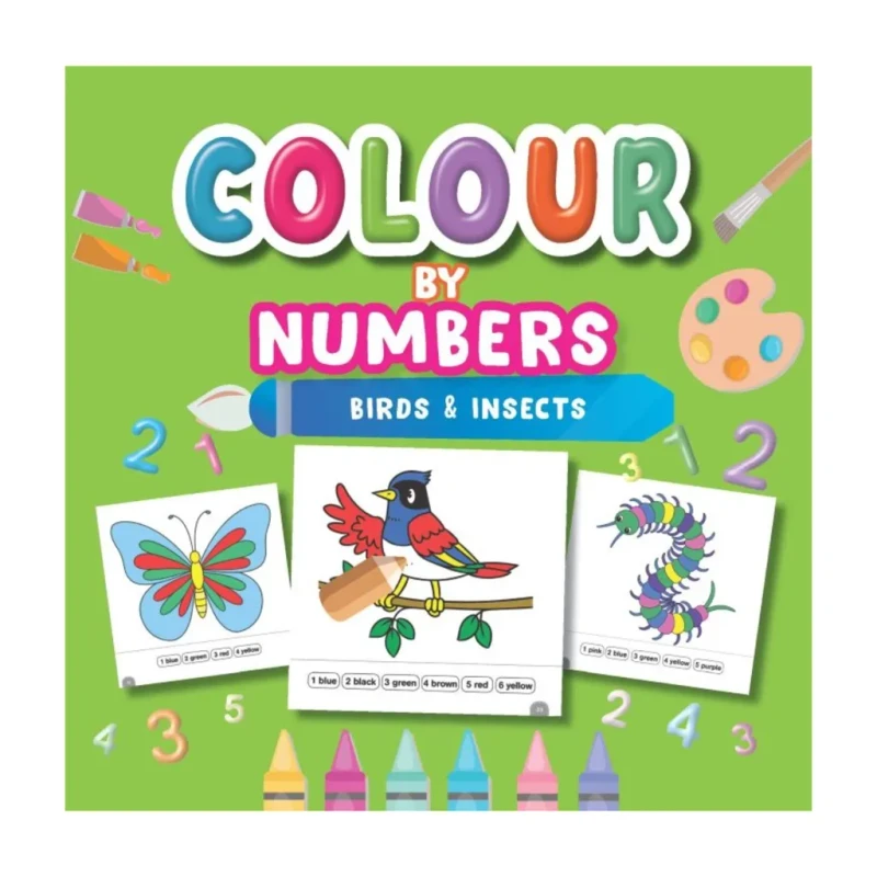 Colour By Numbers: Birds & Insects Trade Paperback