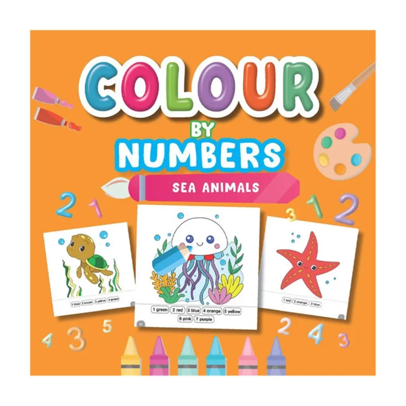 Colour By: Sea Animals Trade Paperback