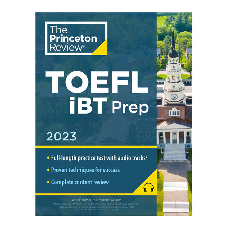 Princeton Review TOEFL iBT Prep with Audio/Listening Tracks 2023