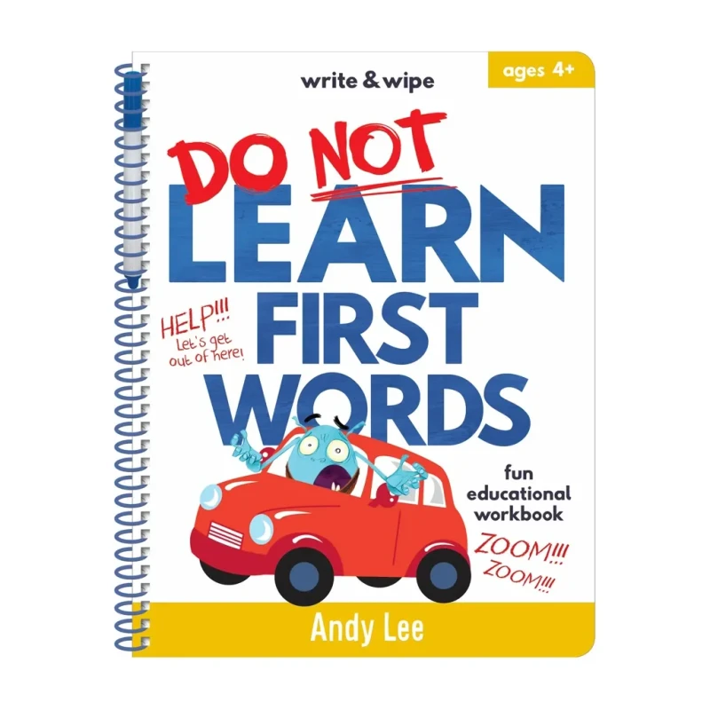Write & Wipe: Do Not Learn First Words By Andy Lee - Trade Paperback - Activity Books for Kids