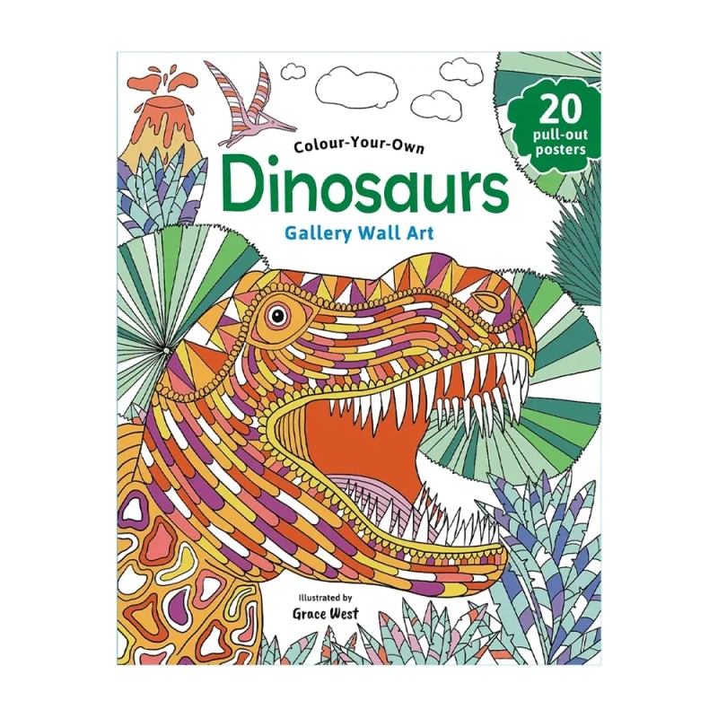 Wall Art Dinosaurs Trade Paperback - Coloring Books