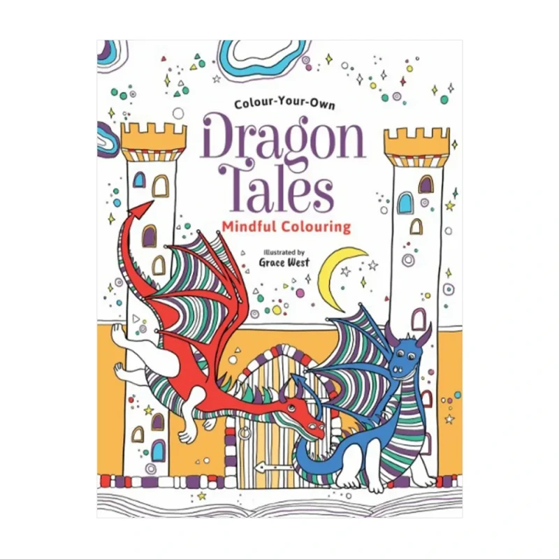 Colour Your Own Dragon Tales (Mindful Colouring) Trade Paperback - Art - Lifestyle