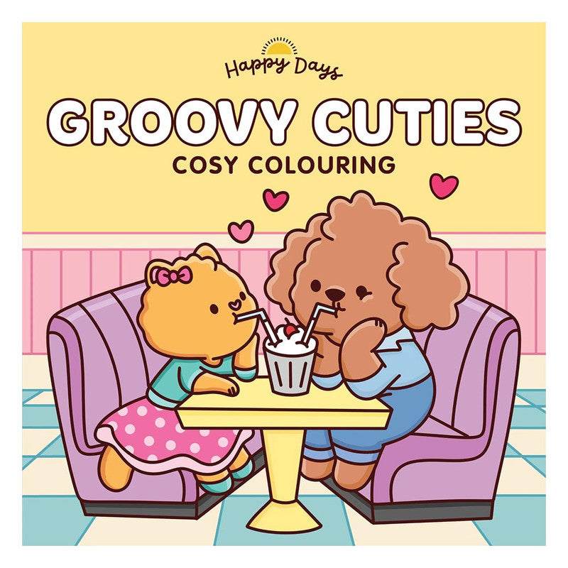 Happy Days: Groovy Cuties Cosy Colouring Trade Paperback
