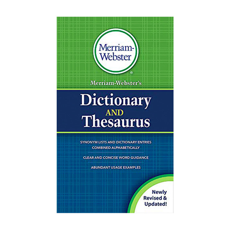 Merriam Webster Dictionary and Thesaurus 2020 Mass Market - Reference