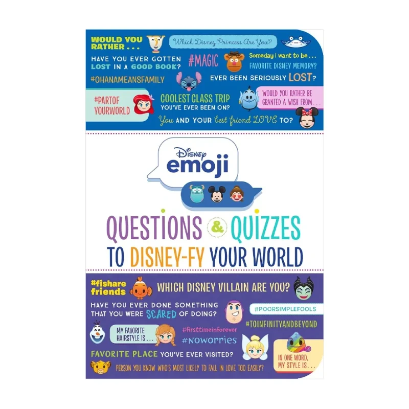 Disney Emoji: Questions And Quizzes To Disney-fy Your World! - Trade Paperback - Children's Books