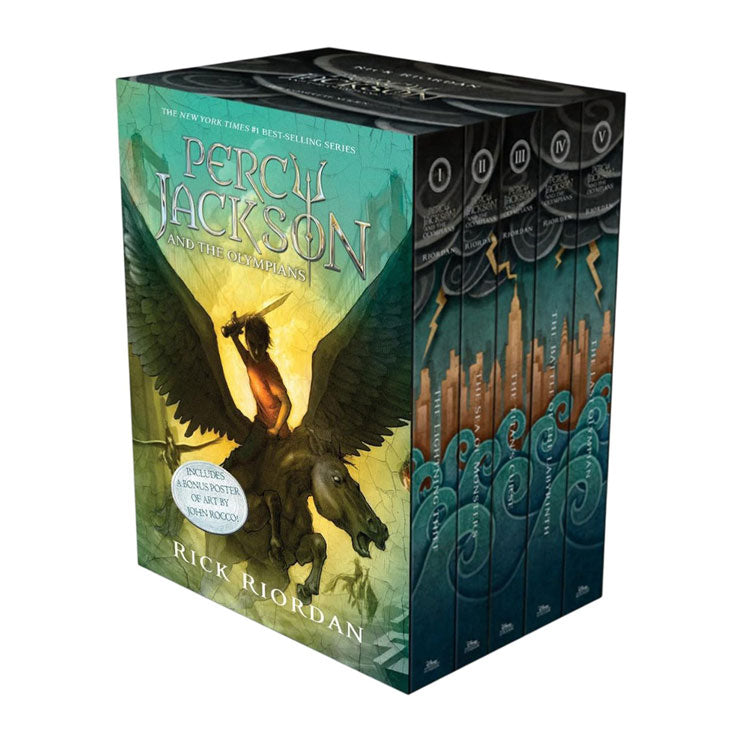 Percy Jackson and the Olympians 5-Book Boxed Set by Rick Riordan - Trade Paperback - Books for Kids