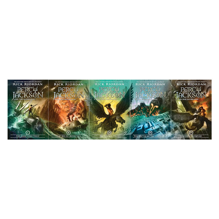 Percy Jackson and the Olympians 5-Book Boxed Set by Rick Riordan - Trade Paperback - Books for Kids