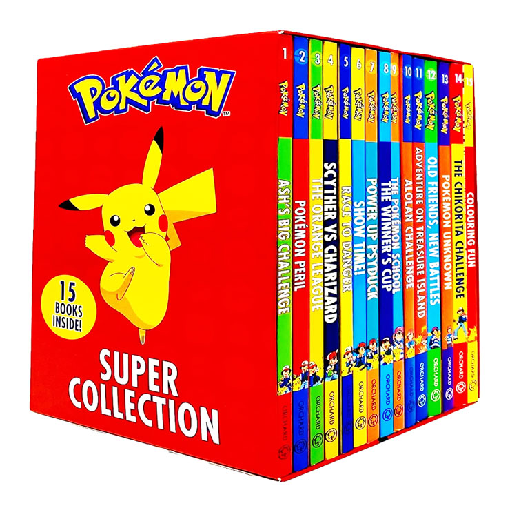 Pokemon Super Collection Series Book 1-15 Set By Tracey West - Trade Paperback - Storybooks for Kids