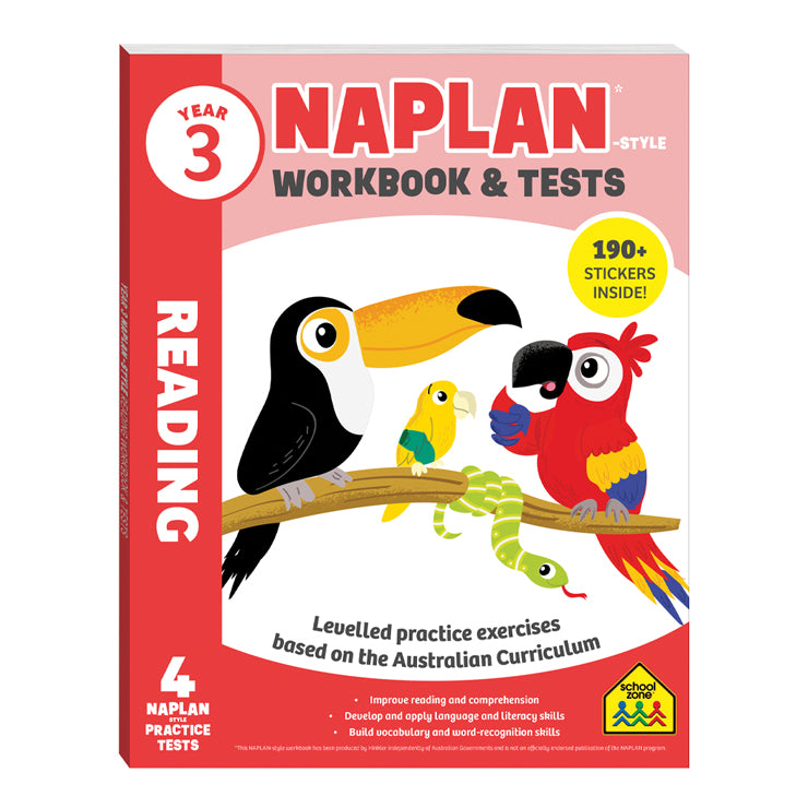 Year 3 Naplan-Style Reading Workbook And Tests by Hinkler - Trade Paperback - Elementary Books
