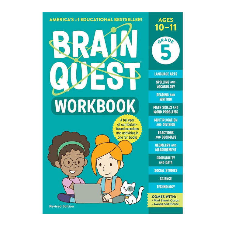 Brain Quest Workbook: 5th Grade Revised Edition - Trade Paperback - Activity Books for Kids