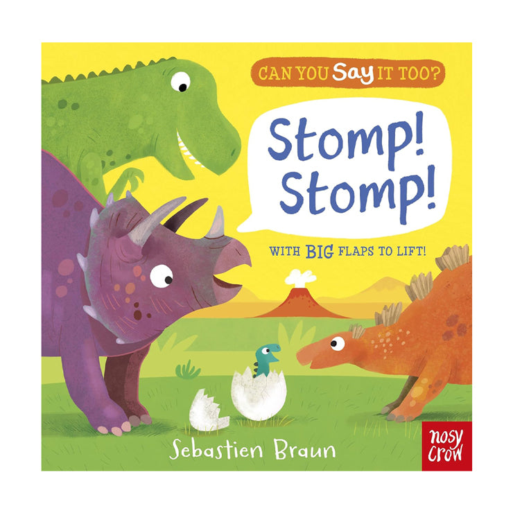 Can You Say It,Too?: Stomp! Stomp! by Sebastian, Braun Board Book - Picture Books