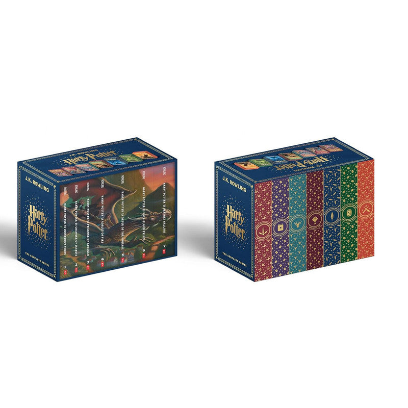Harry Potter Paperback Box Set Books 1-7 with Stenciled Edges