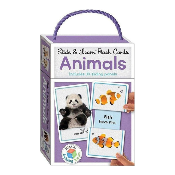 Building Blocks: Animals Slide & Learn Flash Cards
