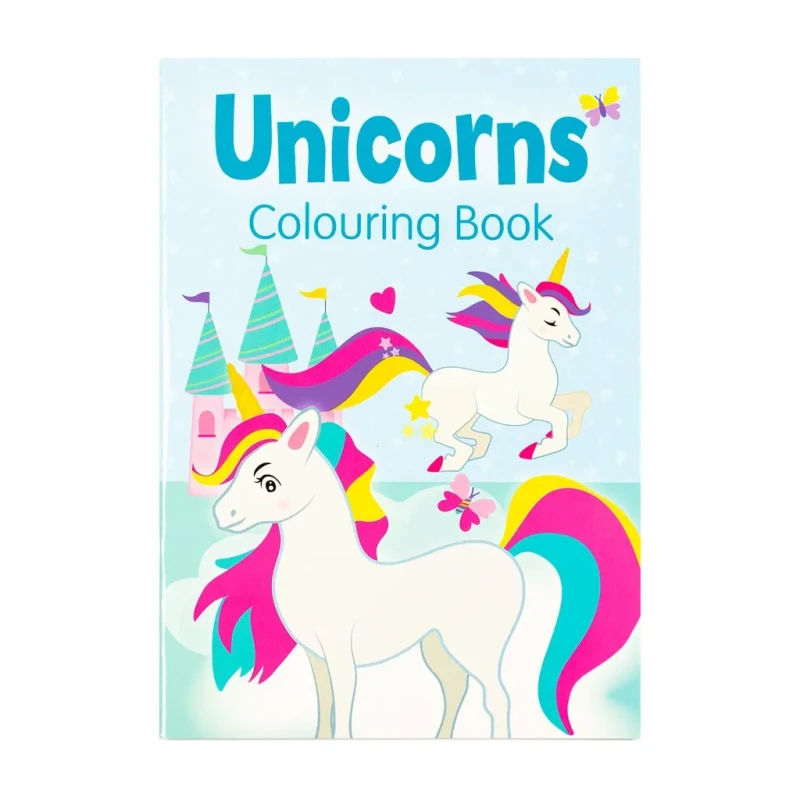 Unicorns Colouring Book (Blue) Trade Paperback By Alligator Publishing Limited (Activity For Kids)