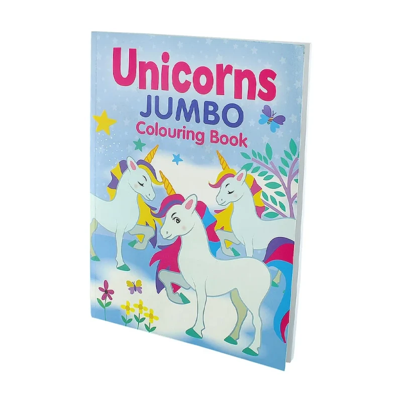 Unicorns Jumbo Colouring Book - Trade Paperback - Activity Books for Kids