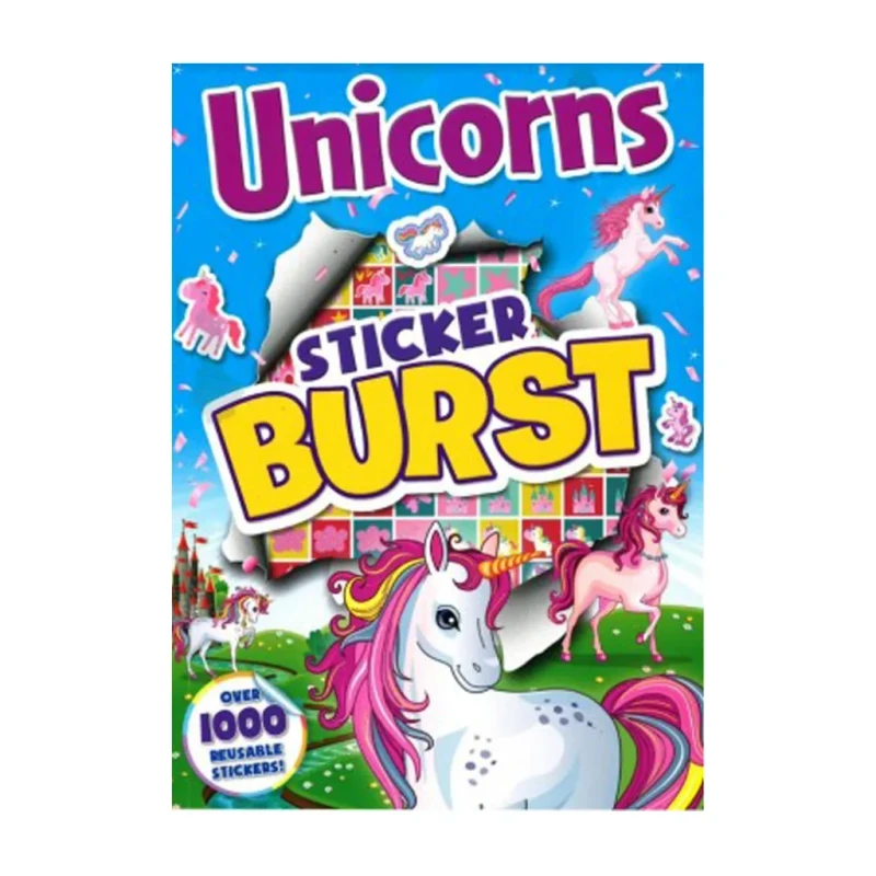 Unicorns Sticker Burst - Trade Paperback - Children's Hobbies