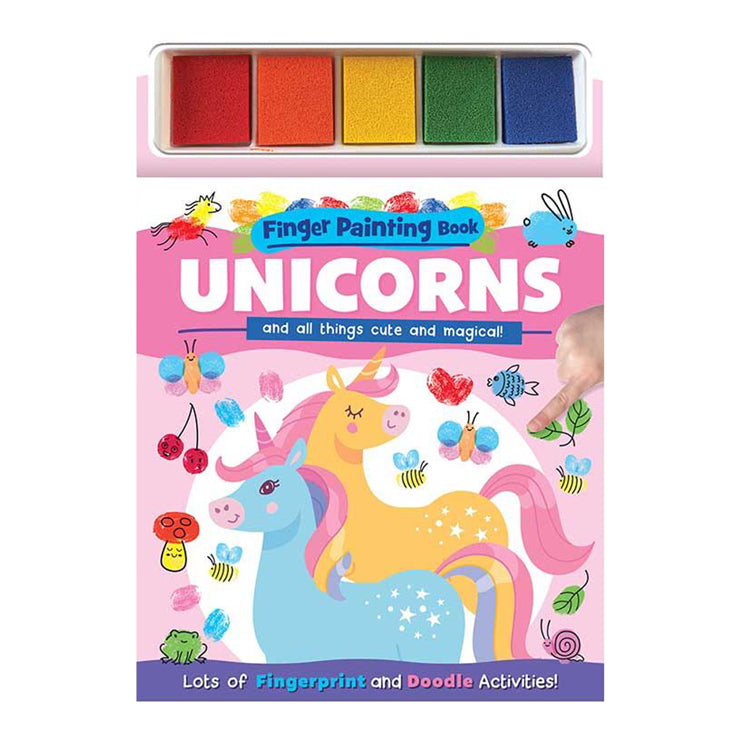 Finger Painting Book: Unicorns - Activity Book for Kids