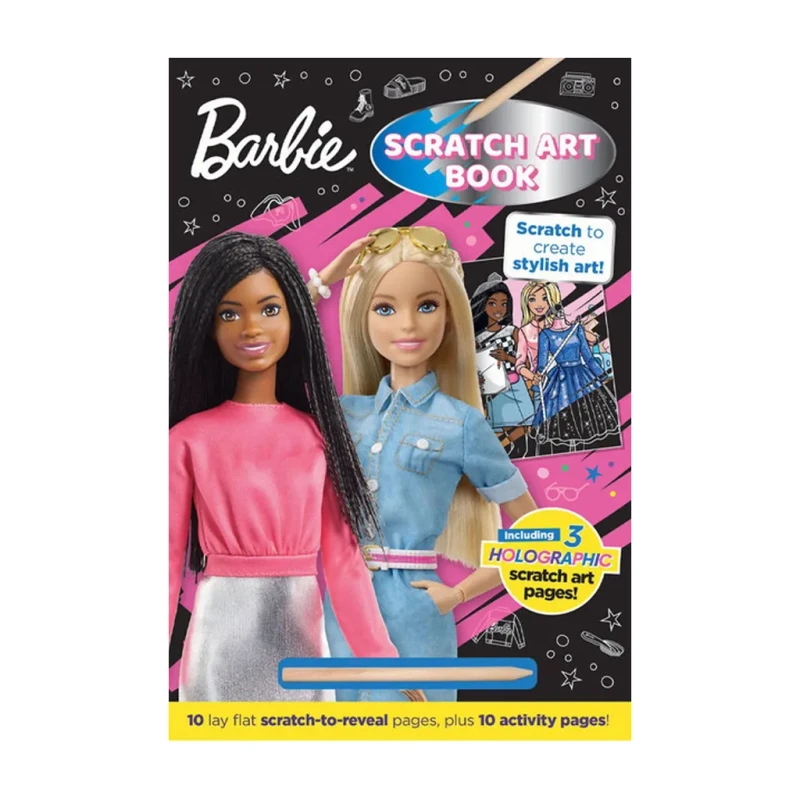 Barbie Scratch Art Book Hardcover - Children's Literature & Fiction