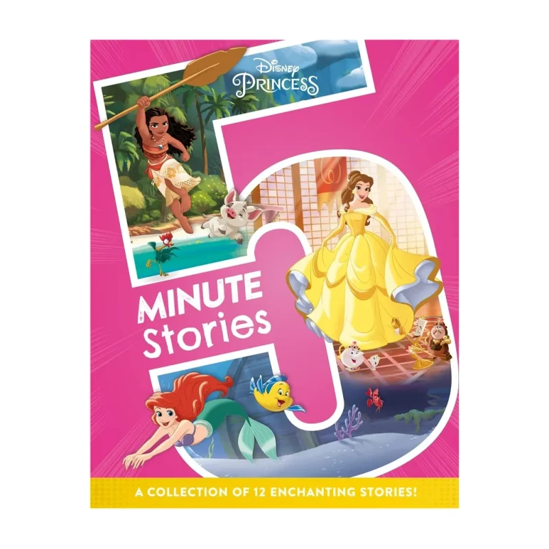 Disney Princess 5 Minute Stories - Trade Paperback - Books for Kids - Storybooks
