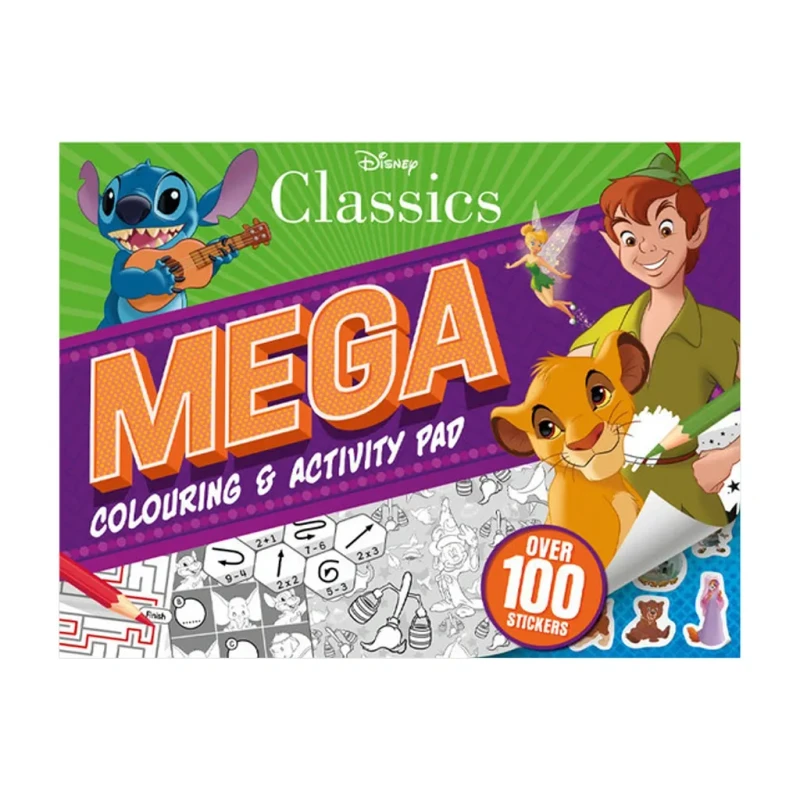 Mega Colouring & Activity Pad: Disney Classics Trade Paperback - Coloring Books