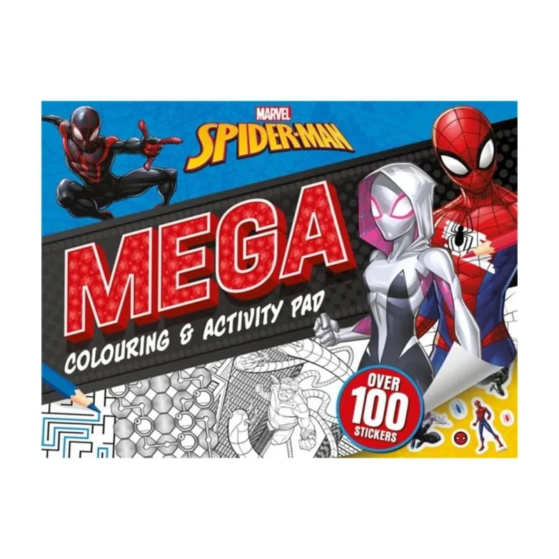 Mega Colouring & Activity Pad: Marvel Spider-Man by Mary Rodgers - Children's Fiction
