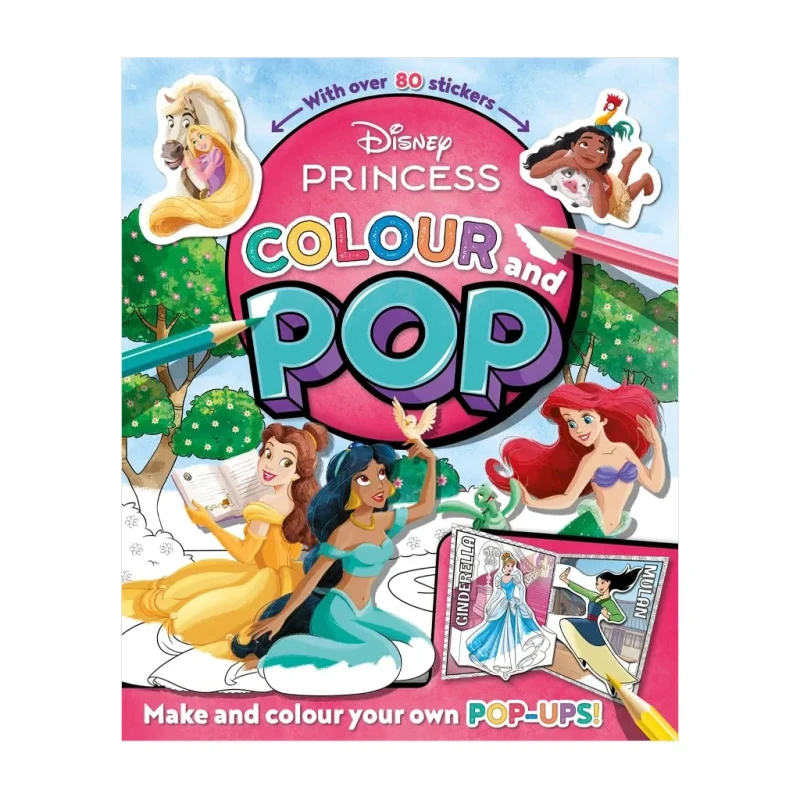 Colour & Pop: Disney Princess Trade Paperback - Coloring Books