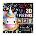 Scratch Art 3D Posters: Unicorn & Friends - Trade Paperback - Hobbies for Kids