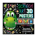Scratch Art 3D Posters: T-Rex & Friends - Trade Paperback - Hobbies for Kids