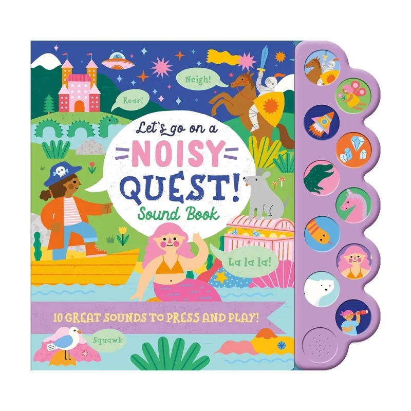 10 Button Sound Book: Noisy Quest by Mary Rodgers - Trade Paperback - Children's Books