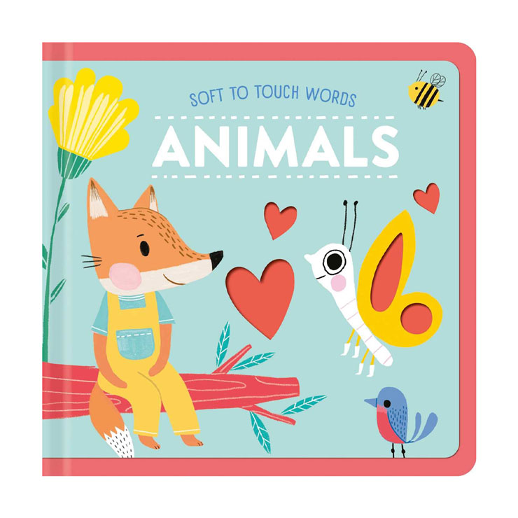 Soft To Touch Words Animals - Board Book - Books for Kids