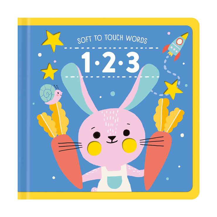 Soft To Touch Words 123 - Board Book - Books for Kids